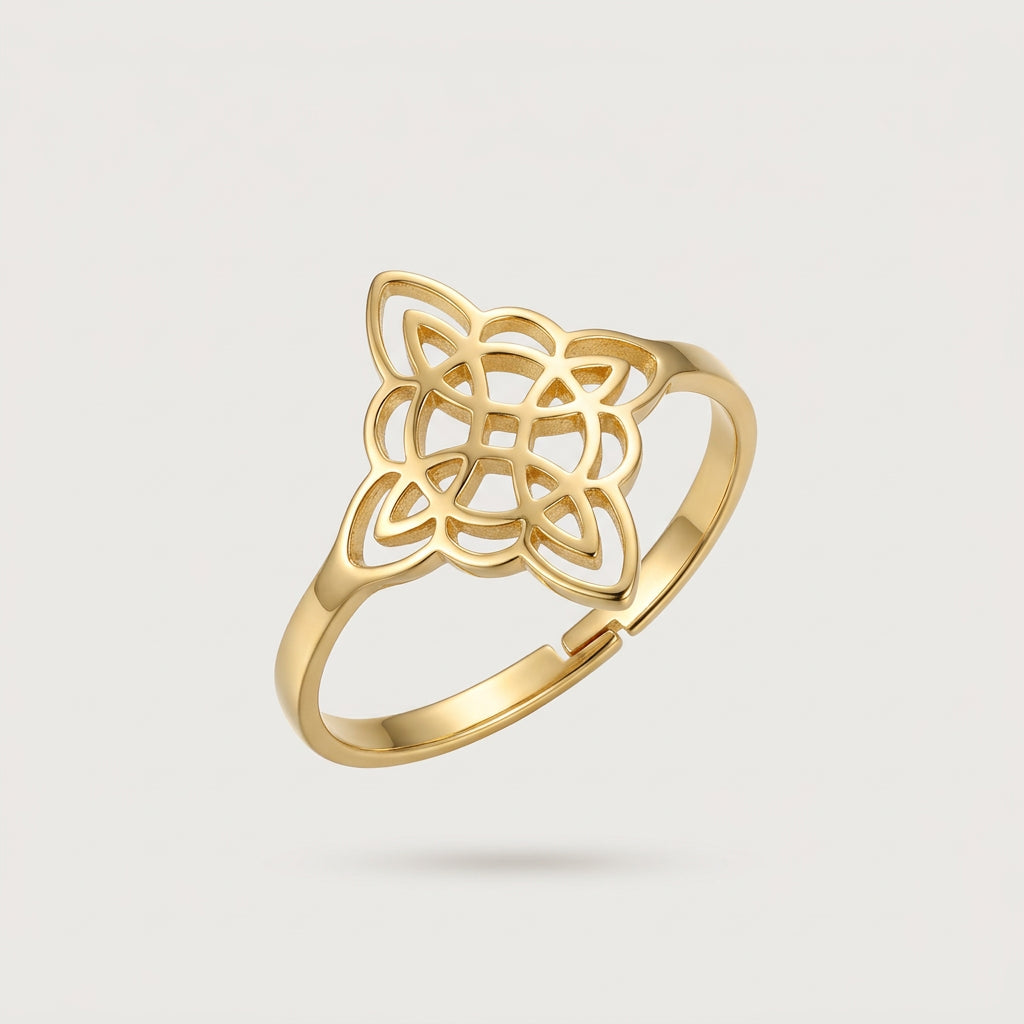 Anillo Nudo Protección Ajustable