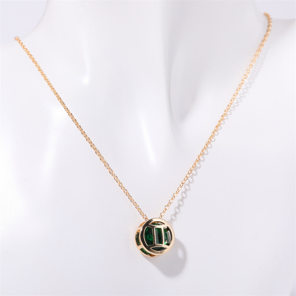 Collar Zodíaco de doble cara