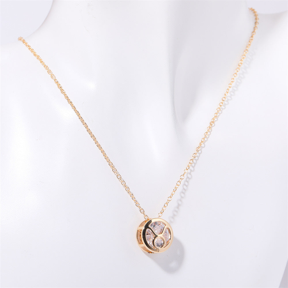 Collar Zodíaco de doble cara