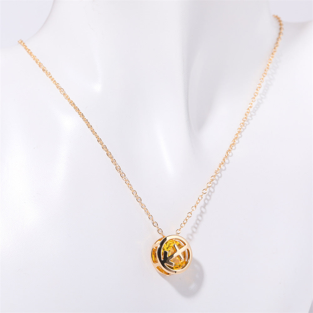 Collar Zodíaco de doble cara