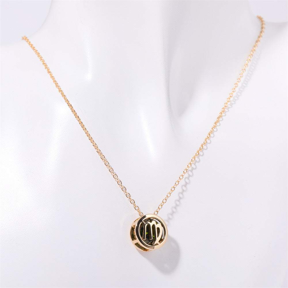 Collar Zodíaco de doble cara