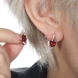 Pendientes Carmesí Crepúsculo en Forma de Gota