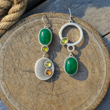 Aretes de plata en forma de gota Sabrina