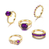 Anillo de amatista