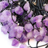 Collar de amatista rosa