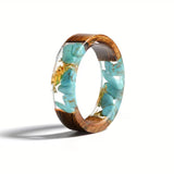 Anillo de Madera y Resina Hecho a Mano