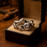 Zayra | Anillo Vintage Gato en Plata