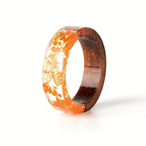 Anillo de Madera y Resina Hecho a Mano