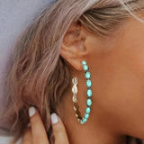 Pendientes vintage de turquesa