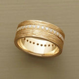 Anillo de oro con zirconia cúbica