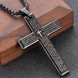 Collar con colgante en forma de cruz unisex moderno