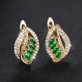 Pendientes Catalina Hoja de Esmeralda