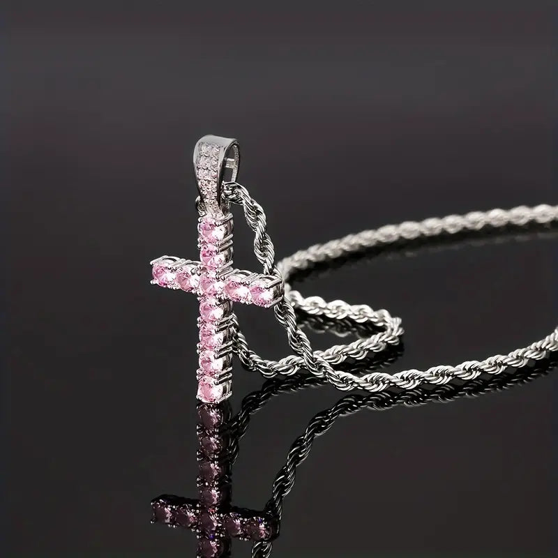 Collar con colgante de cruz
