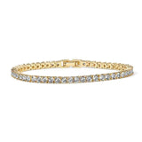 Deslumbrante pulsera de tenis con cristales