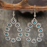Pendientes Margarita en turquesa