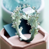Anillo Exótico de Turquesa y Coral