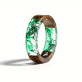 Anillo de Madera y Resina Hecho a Mano
