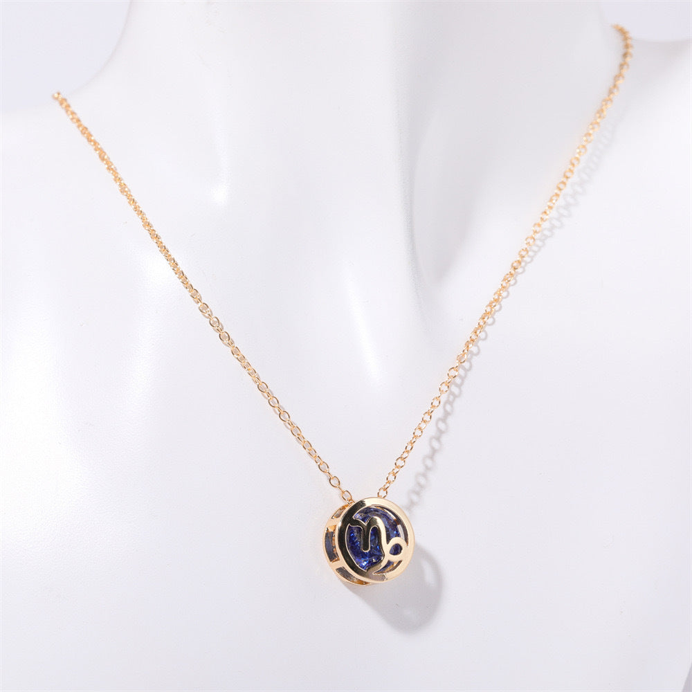Collar Zodíaco de doble cara