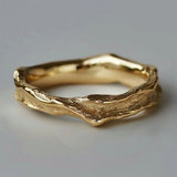 Anillo Vintage de Oro Forjado