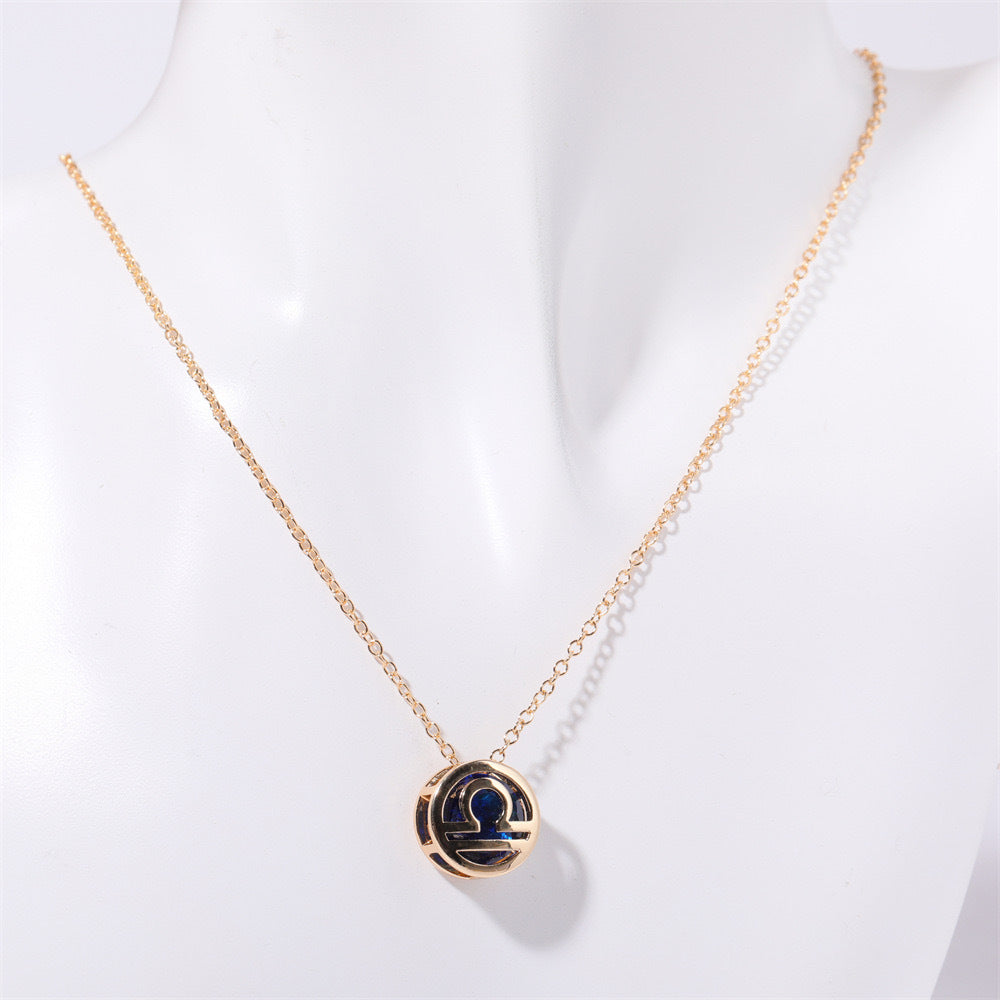 Collar Zodíaco de doble cara
