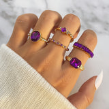 Anillo de amatista