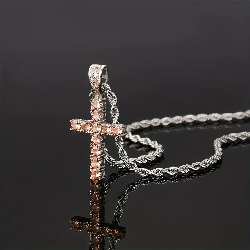 Collar con colgante de cruz
