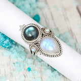 Anillo Rita con piedra lunar