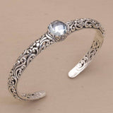 Brazalete Vintage Plata y Circonitas