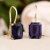 Pendientes Mila con esmeralda