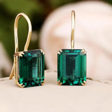 Pendientes Mila con esmeralda