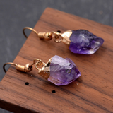 Pendientes Oro y Amatista