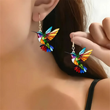 Hermoso collar con colibrí y pendientes de regalo – Oferta por tiempo limitado