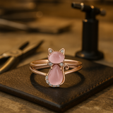 Eira | Anillo Gato en Oro Rosa