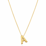 Collar con inicial en oro