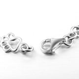 Pulsera con dijes de pata de perro y hueso en plata pura, edición limitada