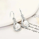 Pendientes de perla en dorado
