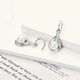 Pendientes de perla en dorado