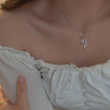 Collar de plata Luna de cristal Atrapasueños