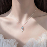 Collar de plata Luna de cristal Atrapasueños