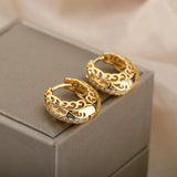 Pendientes Minimalistas Mandala de Oro