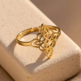 Anillo Ajustable Protección Eterna | Nudo de Bruja™