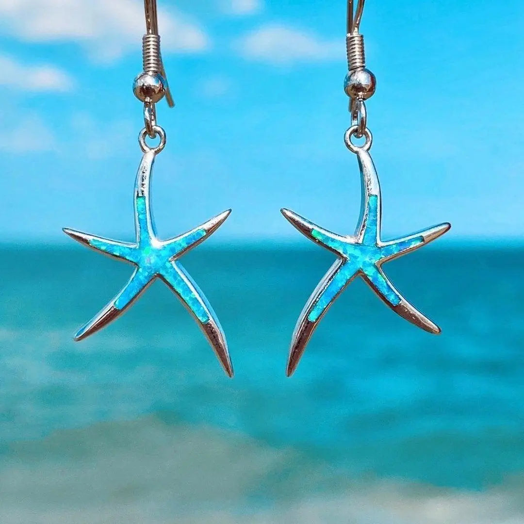 Pendientes Estrella de Mar Opalo