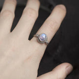 Anillo Luisa con Piedra Lunar