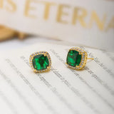 Pendientes Carina Piedra de Esmeralda