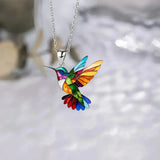 Hermoso collar con colibrí y pendientes de regalo – Oferta por tiempo limitado