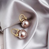 Pendientes Gruesos Perlas en Oro