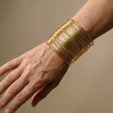 Brazalete Espiral Abierto Oro