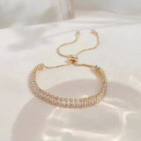 Brazalete ajustable con circonitas