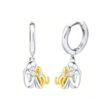 Lily™ | Pendientes Icono de Gato (Cierre Redondo)