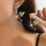 Kolira™ | Pendientes Colgantes Acrílicos con Motivo de Colibrí